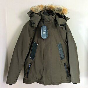 NORTH AWARE Men's Smart Parka Wind/Water/Odor Resistant Jacket Remvble Vest Sz M